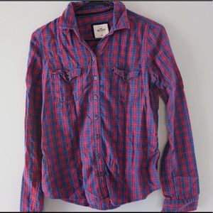 Hollister Plaid Button Up